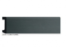 Плинтус D235-112 80х17х2400 Антрацит